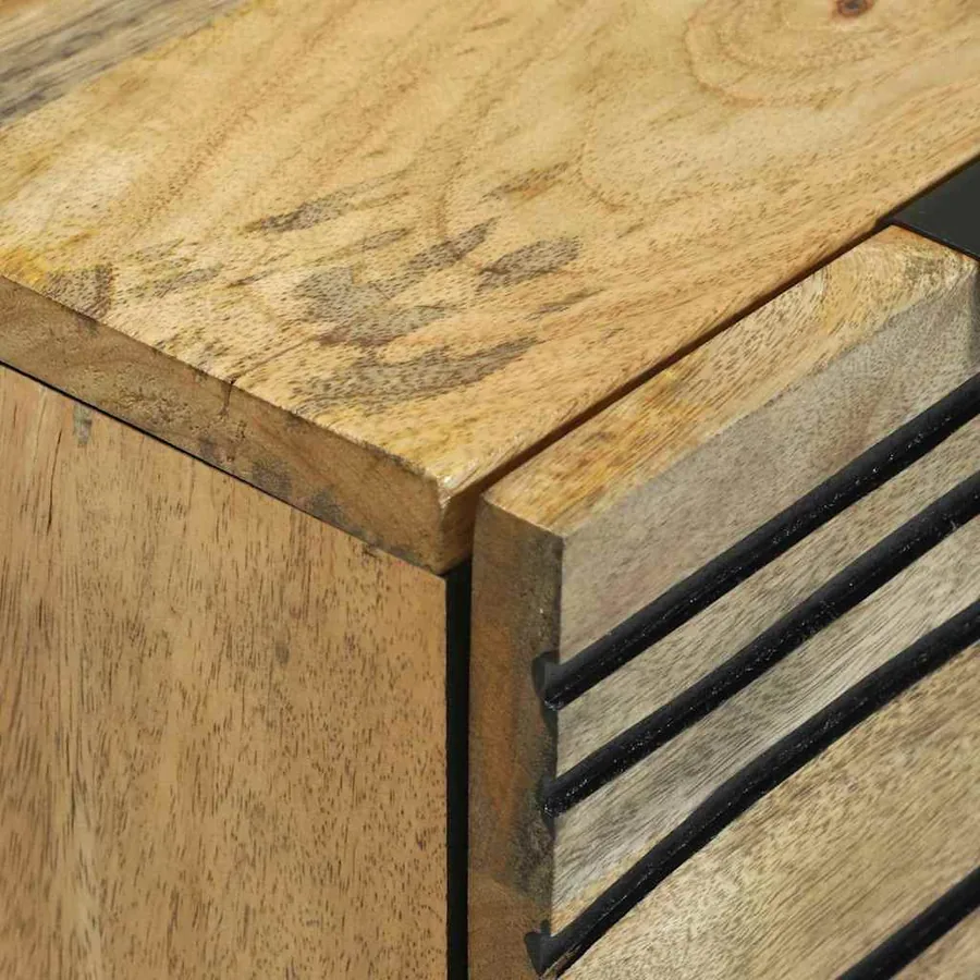 Ensemble de buffet 2 pcs Naturel 120 x 33,5 x 75 cm - 6