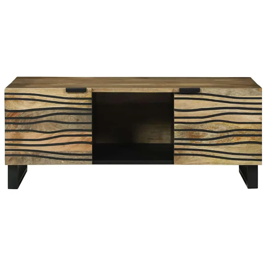 Table basse Naturel 100 x 54 x 40 cm Bois d'ingénierie - 3