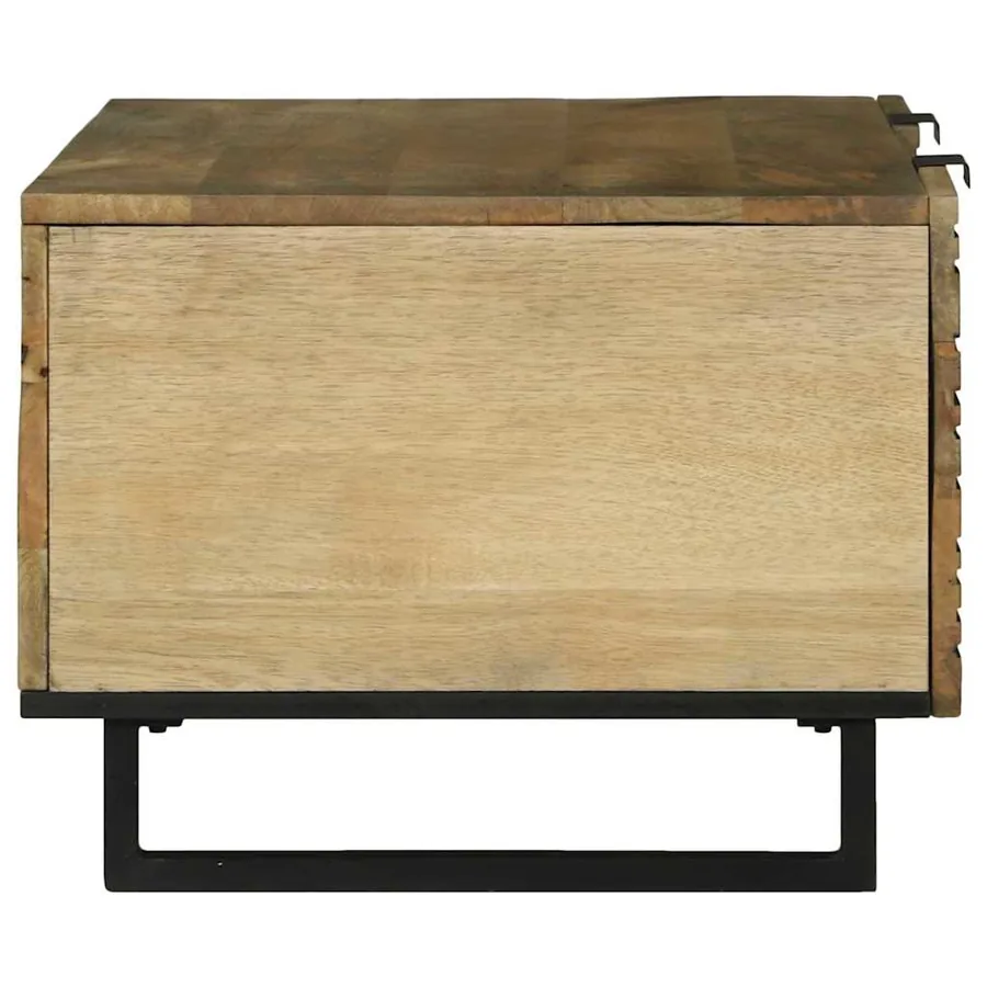 Table basse Naturel 100 x 54 x 40 cm Bois d'ingénierie - 4