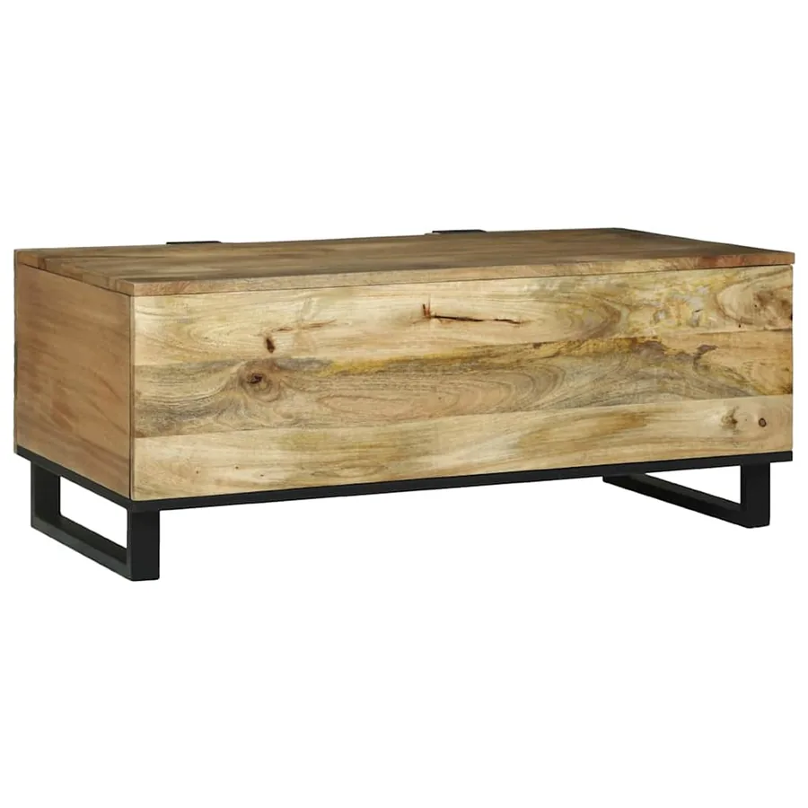 Table basse Naturel 100 x 54 x 40 cm Bois d'ingénierie - 5