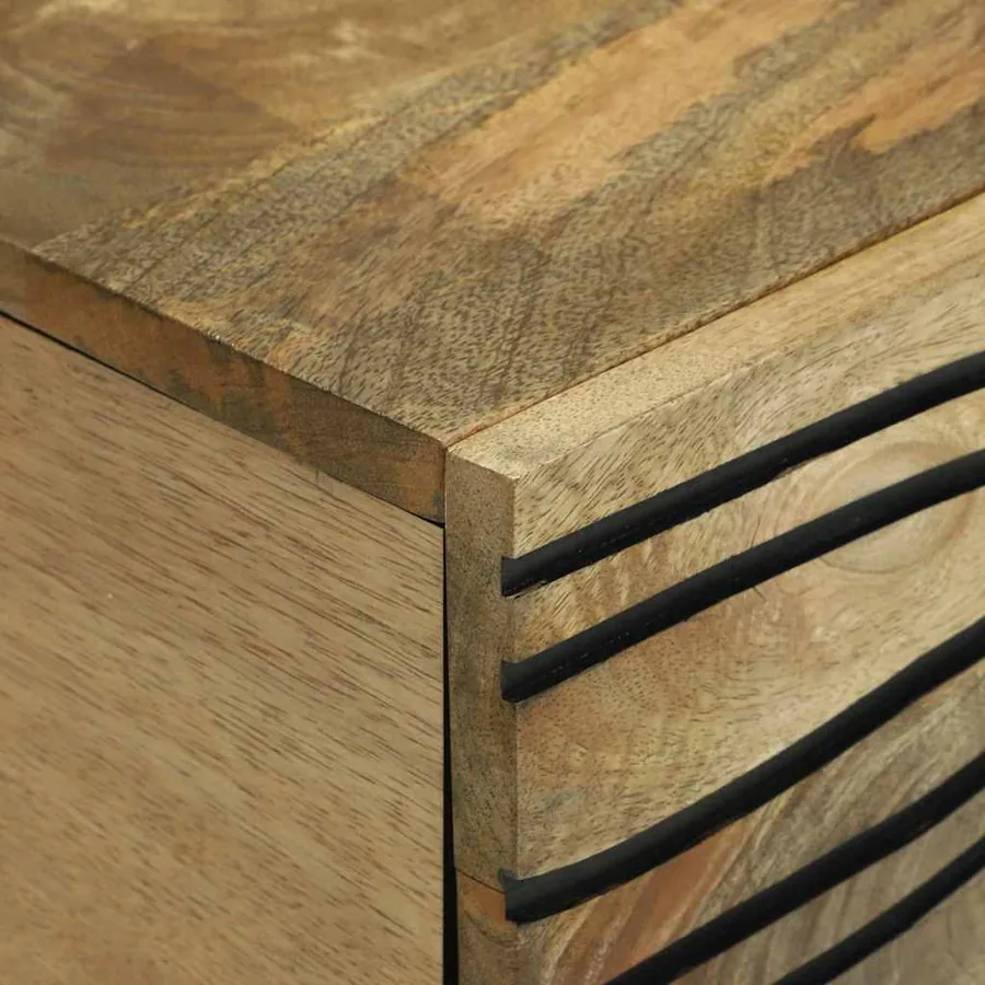 Table basse Naturel 100 x 54 x 40 cm Bois d'ingénierie - 6