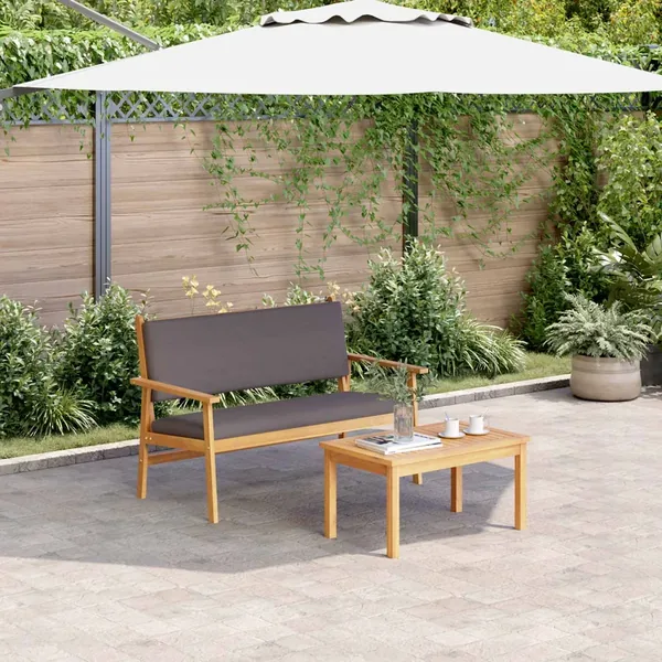 Ensemble de canapé de jardin avec coussin 2 pcs Anthracite