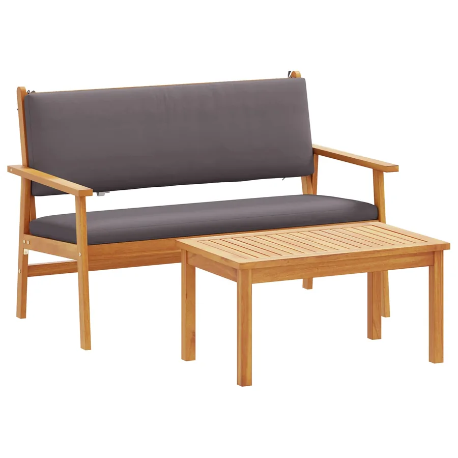 Ensemble de canapé de jardin avec coussin 2 pcs Anthracite - 2