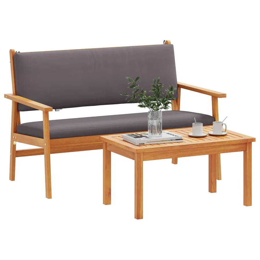Ensemble de canapé de jardin avec coussin 2 pcs Anthracite - 3