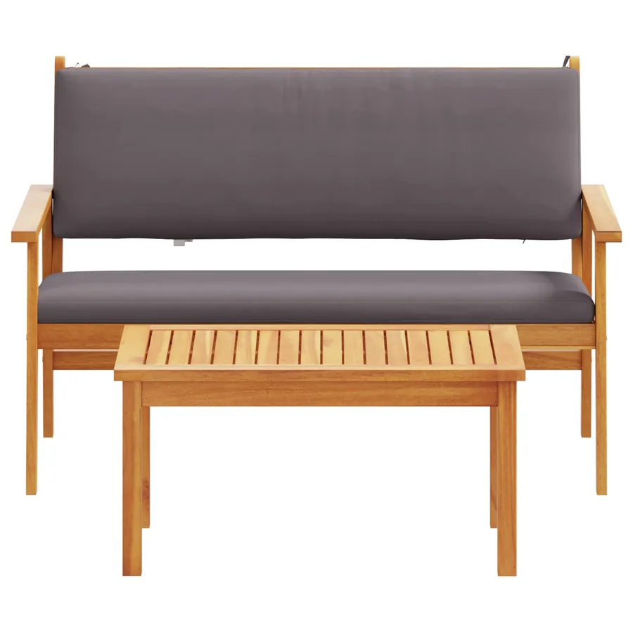Ensemble de canapé de jardin avec coussin 2 pcs Anthracite - 4