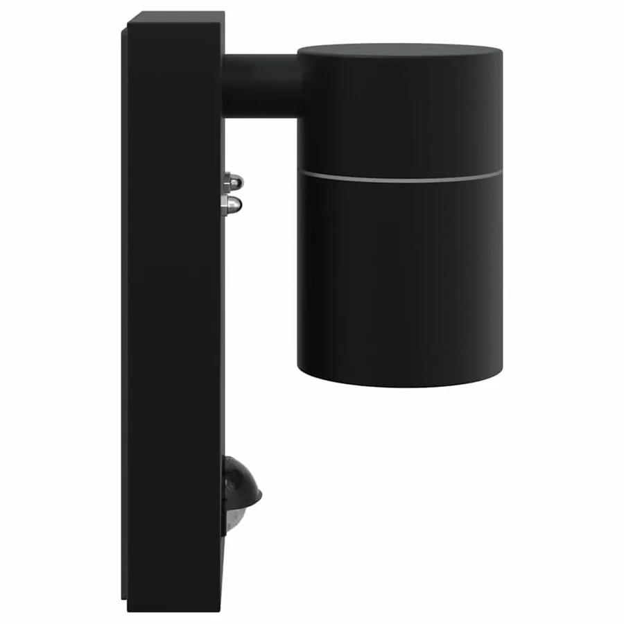 Applique Murale Extérieure 2 pcs Noir 6,5 x 10,5 x 16 cm - 6