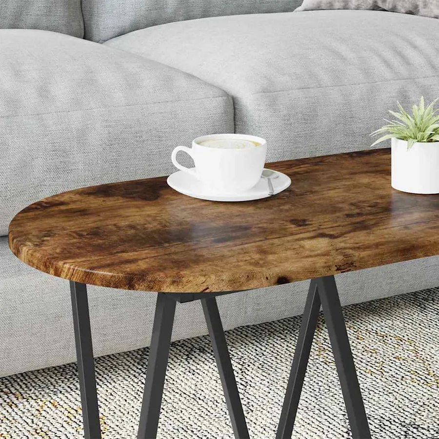 Table basse Chêne fumé 80 x 40 x 40.5 cm - 4