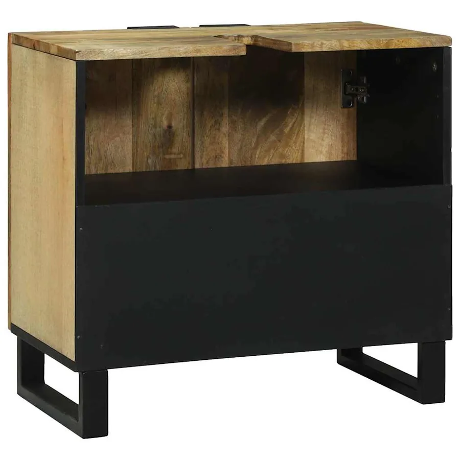 Meuble de Lavabo de Salle de Bain Marron 62 x 33 x 58 cm - 6