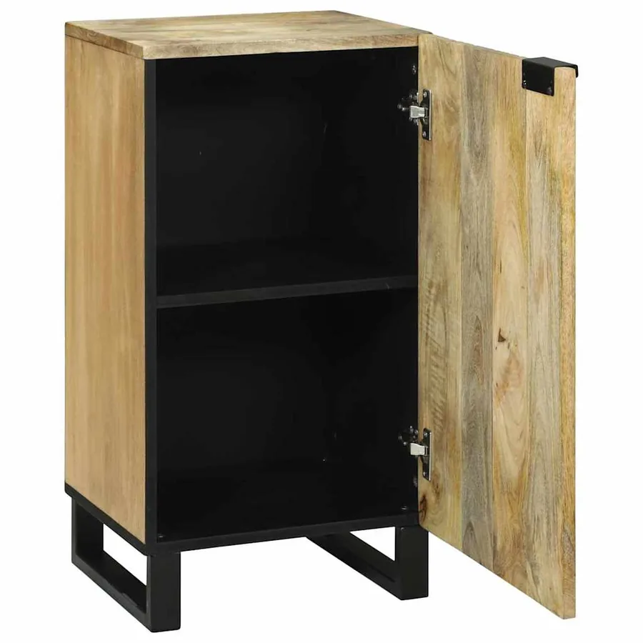 Buffet Marron 40 x 33 x 75 cm bois de manguier massif - 2