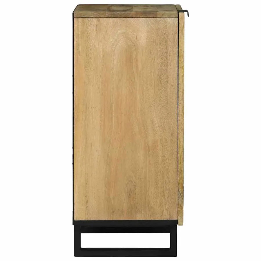 Buffet Marron 40 x 33 x 75 cm bois de manguier massif - 4