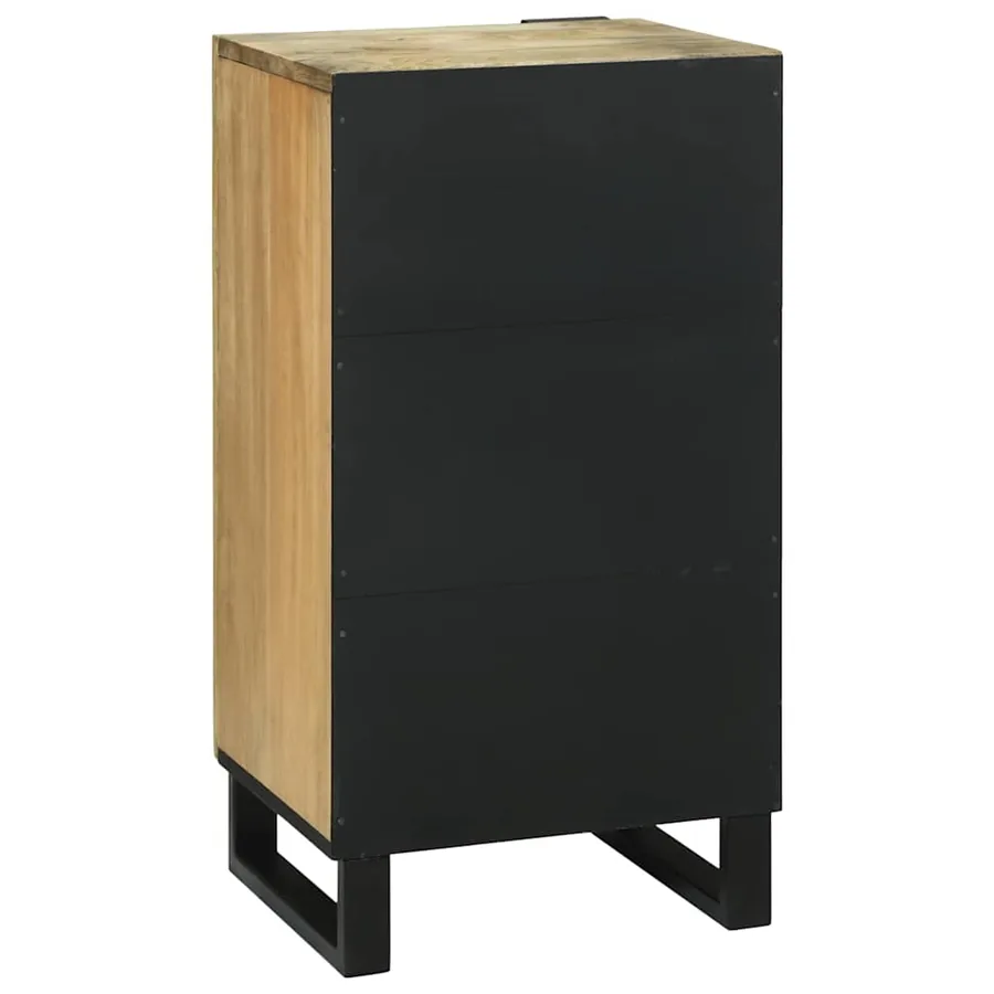 Buffet Marron 40 x 33 x 75 cm bois de manguier massif - 5