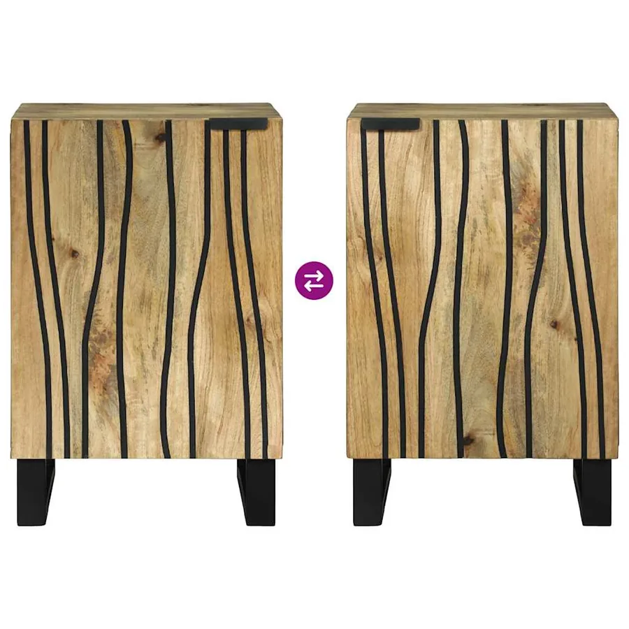 Meuble de Lavabo de Salle de Bain Marron 38 x 33,5 x 58 cm - 10