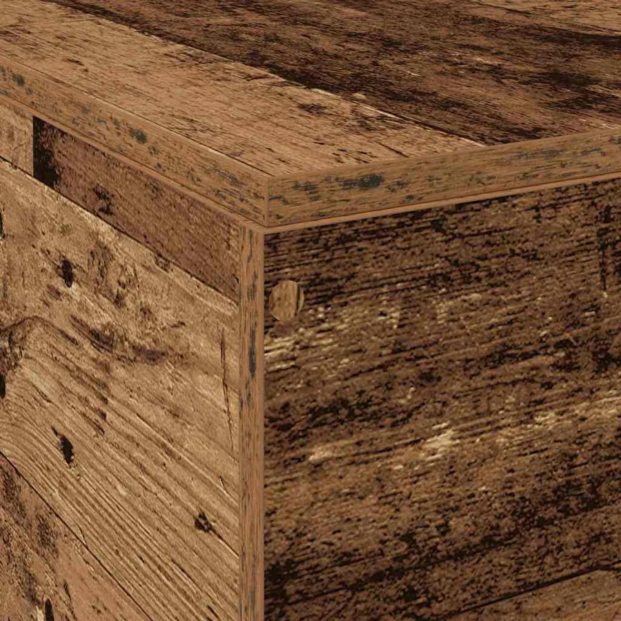 Cadre de lit avec rangement Bois Ancien 150 x 200 cm - 12