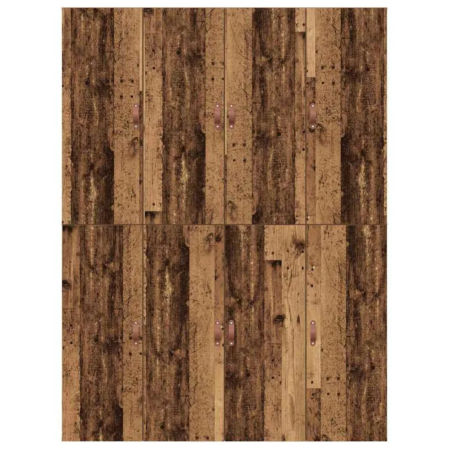 Cadre de lit avec rangement Bois Ancien 150 x 200 cm - 9
