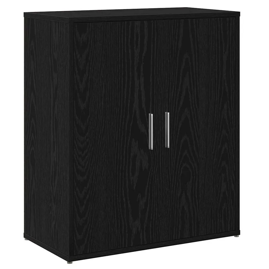 Buffet 2 pcs Chêne noir 60 x 31 x 70 cm Bois d'ingénierie - 6