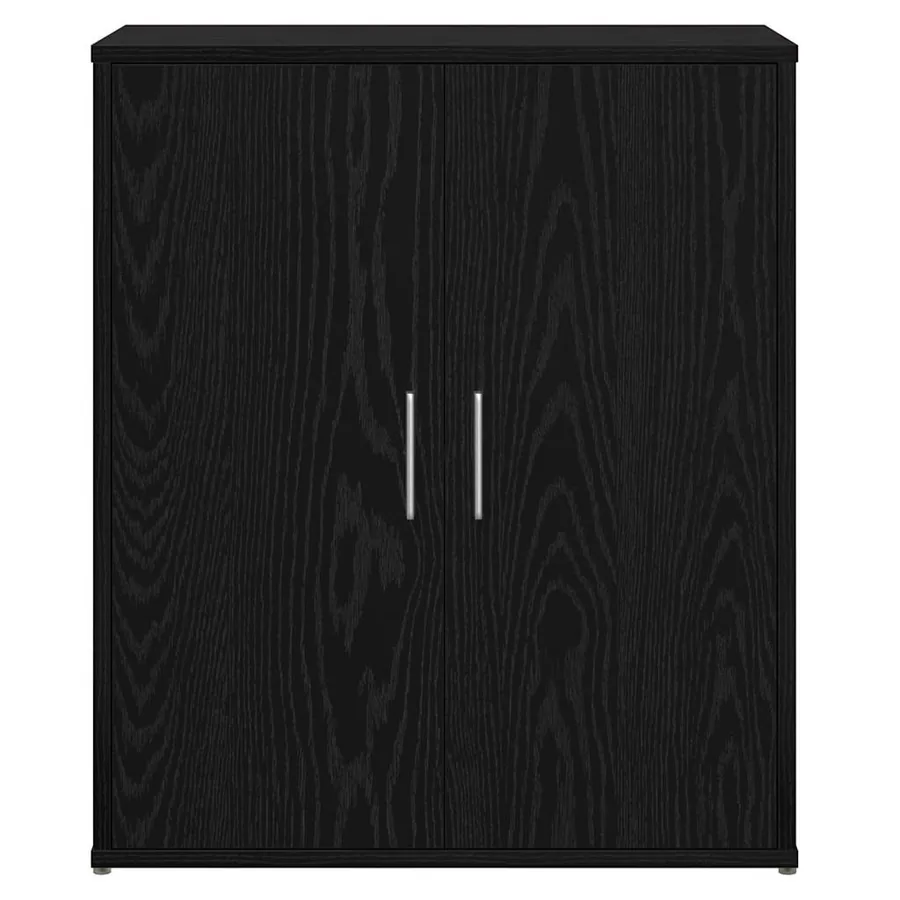 Buffet 2 pcs Chêne noir 60 x 31 x 70 cm Bois d'ingénierie - 7