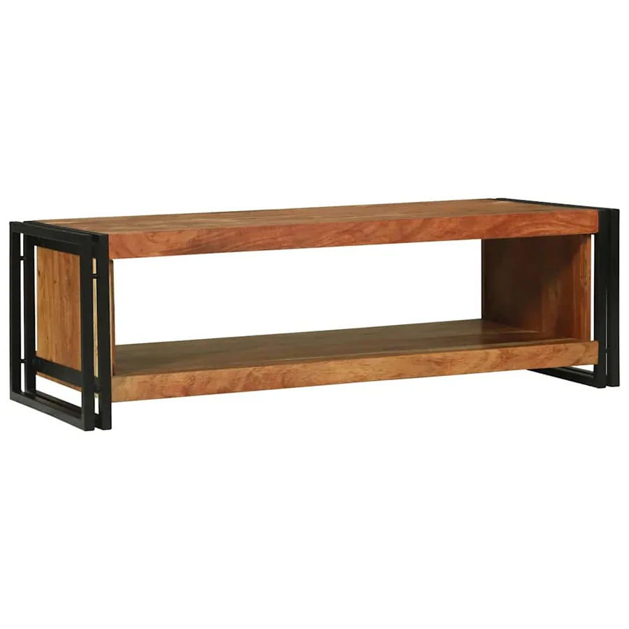 Table basse Marron 120 x 50 x 38 cm Bois d'Acacia Massif - 6