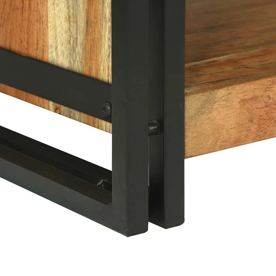 Table basse Marron 120 x 50 x 38 cm Bois d'Acacia Massif - 8