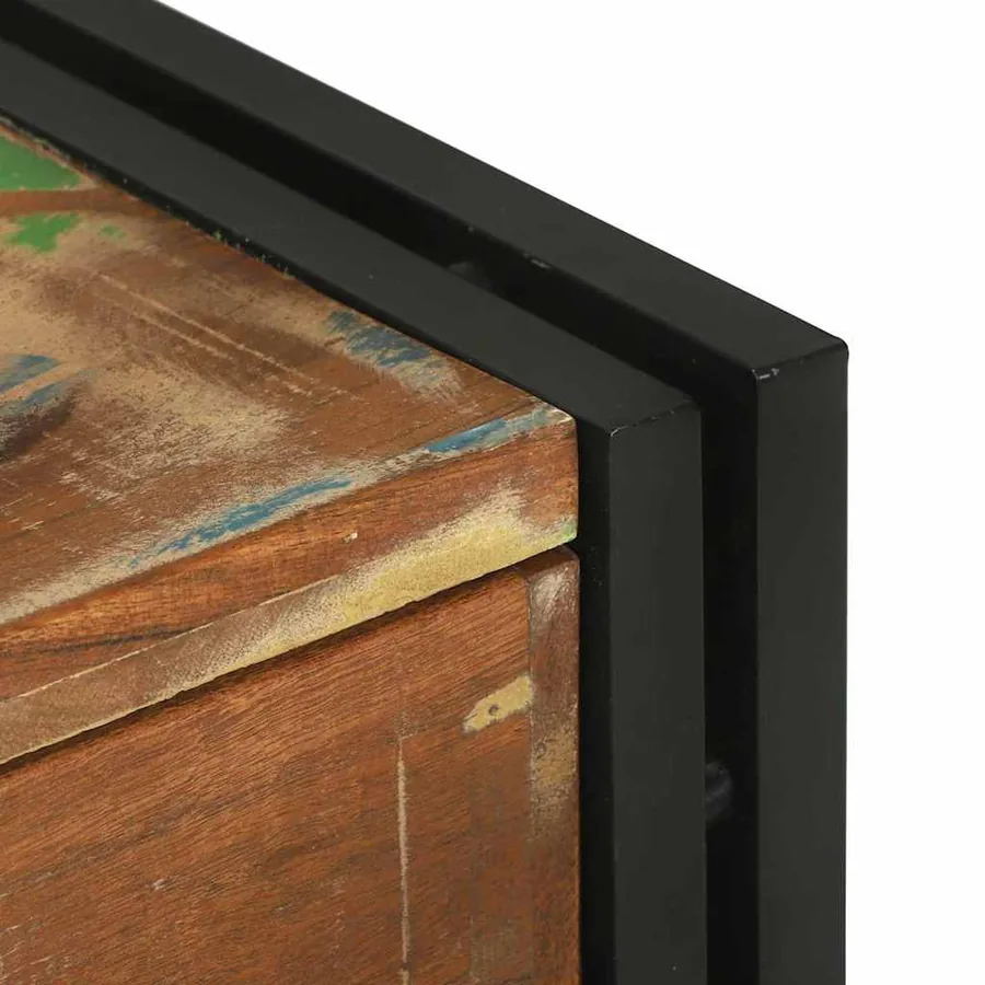 Table basse Multicolore 90 x 50 x 38 cm Bois Recyclé Solide - 11