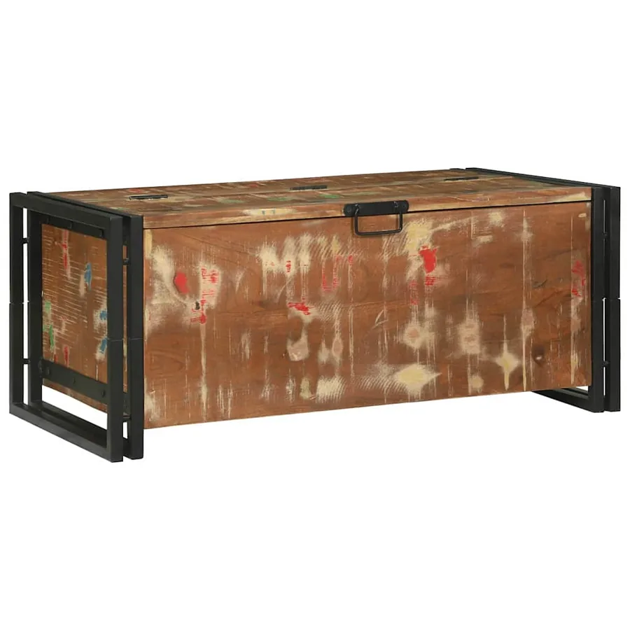 Table basse Multicolore 90 x 50 x 38 cm Bois Recyclé Solide - 6