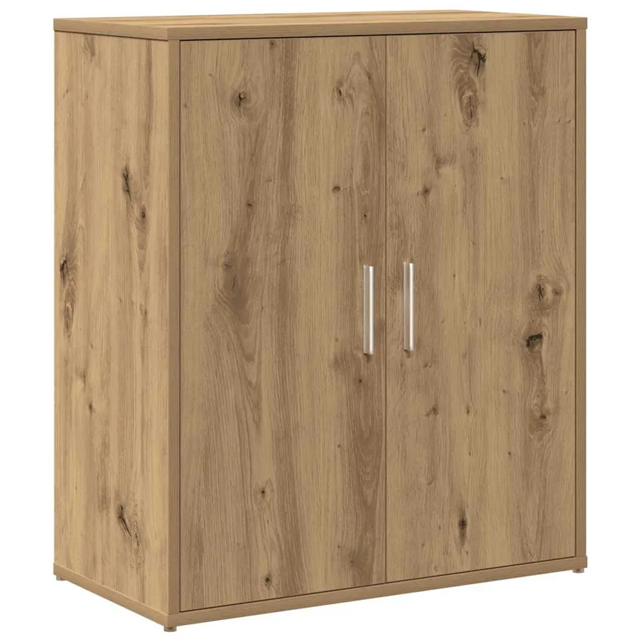 Buffet en chêne massif 60 x 31 x 70 cm bois d'ingénierie - 2