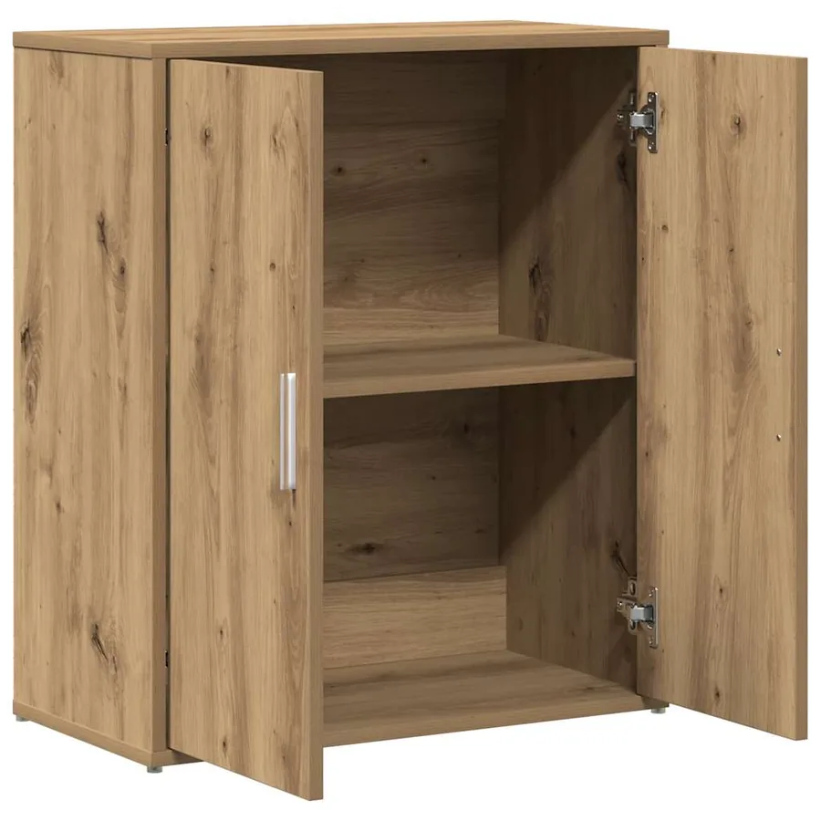 Buffet en chêne massif 60 x 31 x 70 cm bois d'ingénierie - 5