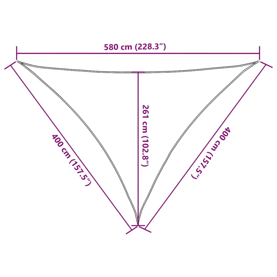 Voile d'ombrage 160 g/m² Orange 4x4x5,8 m PEHD - 10