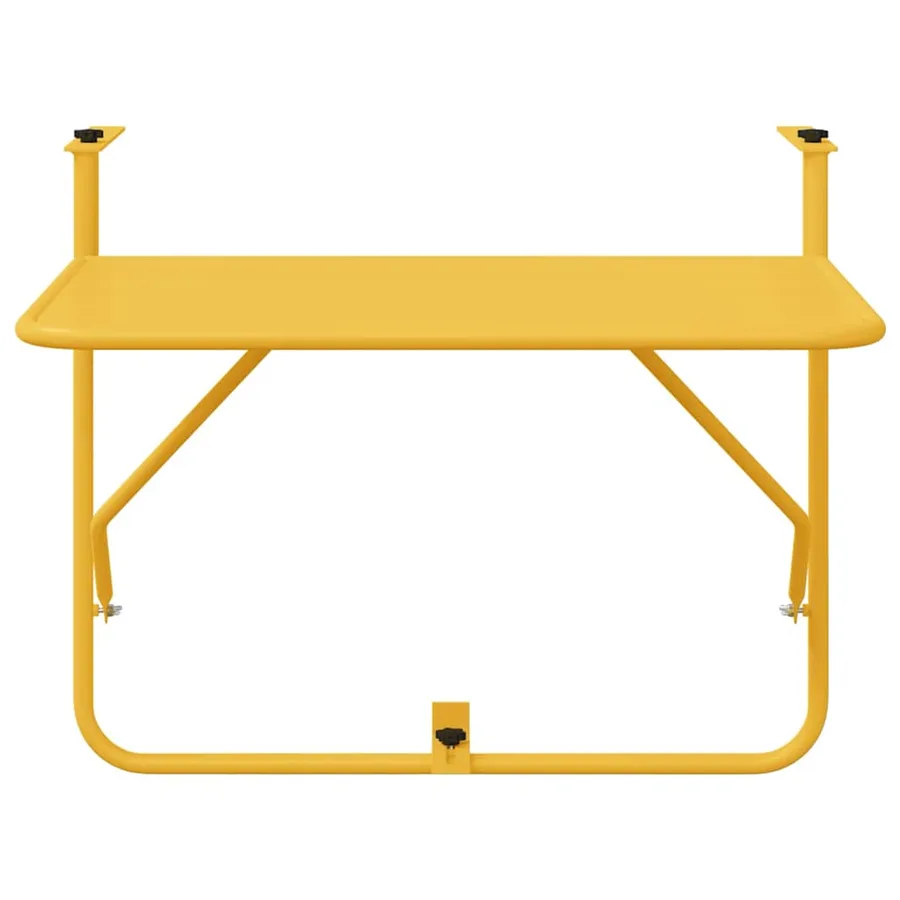 Table Suspendue de Balcon Moutarde 60 x 39 x 65 cm Acier - 6