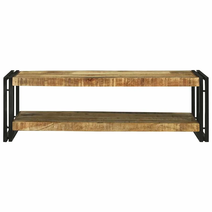 Table basse Marron 120 x 50 x 38 cm Bois de mangue massif - 3