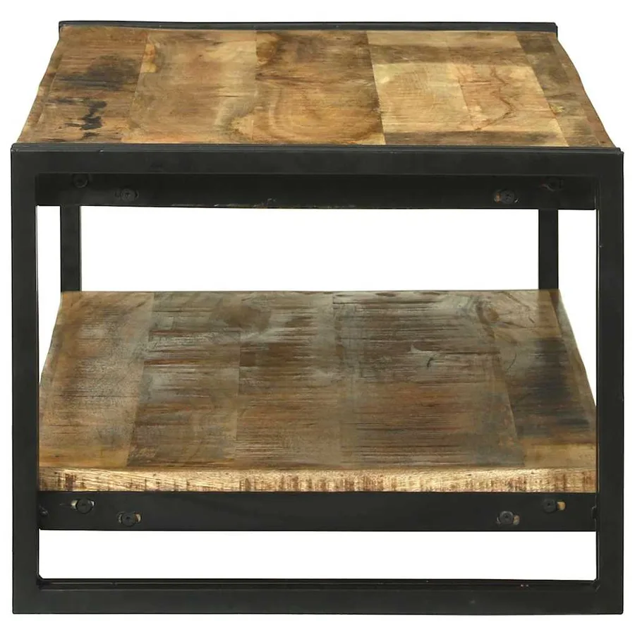 Table basse Marron 120 x 50 x 38 cm Bois de mangue massif - 4