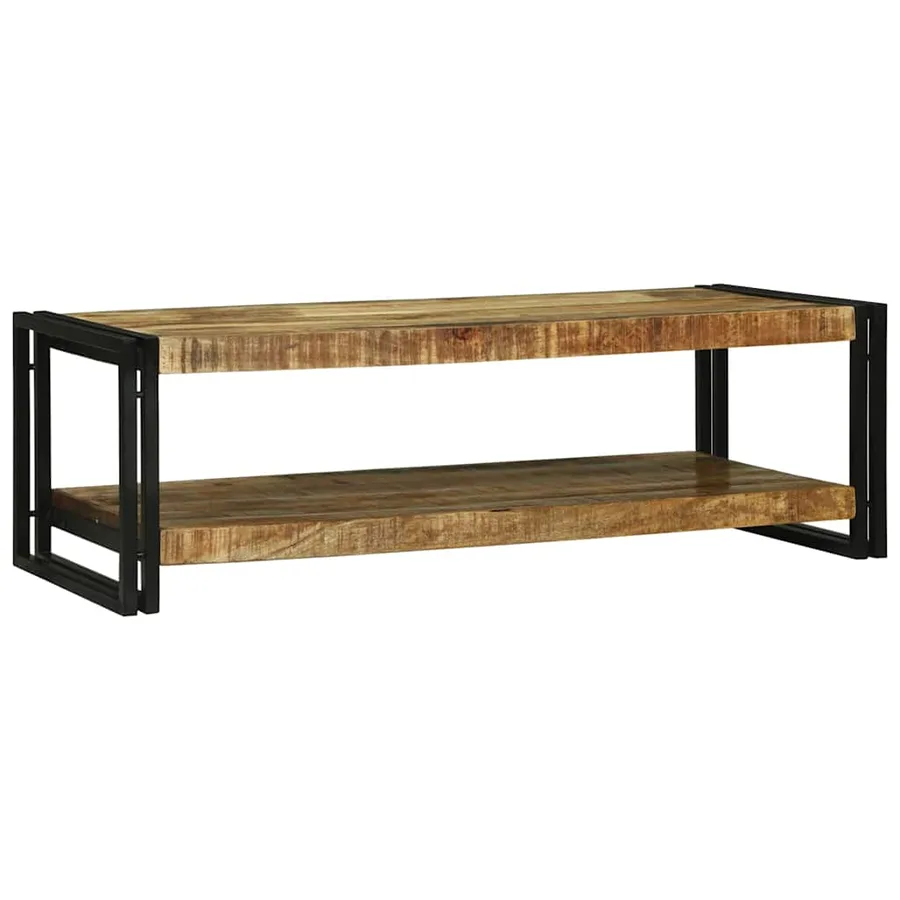 Table basse Marron 120 x 50 x 38 cm Bois de mangue massif - 5
