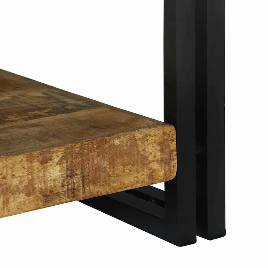 Table basse Marron 120 x 50 x 38 cm Bois de mangue massif - 7