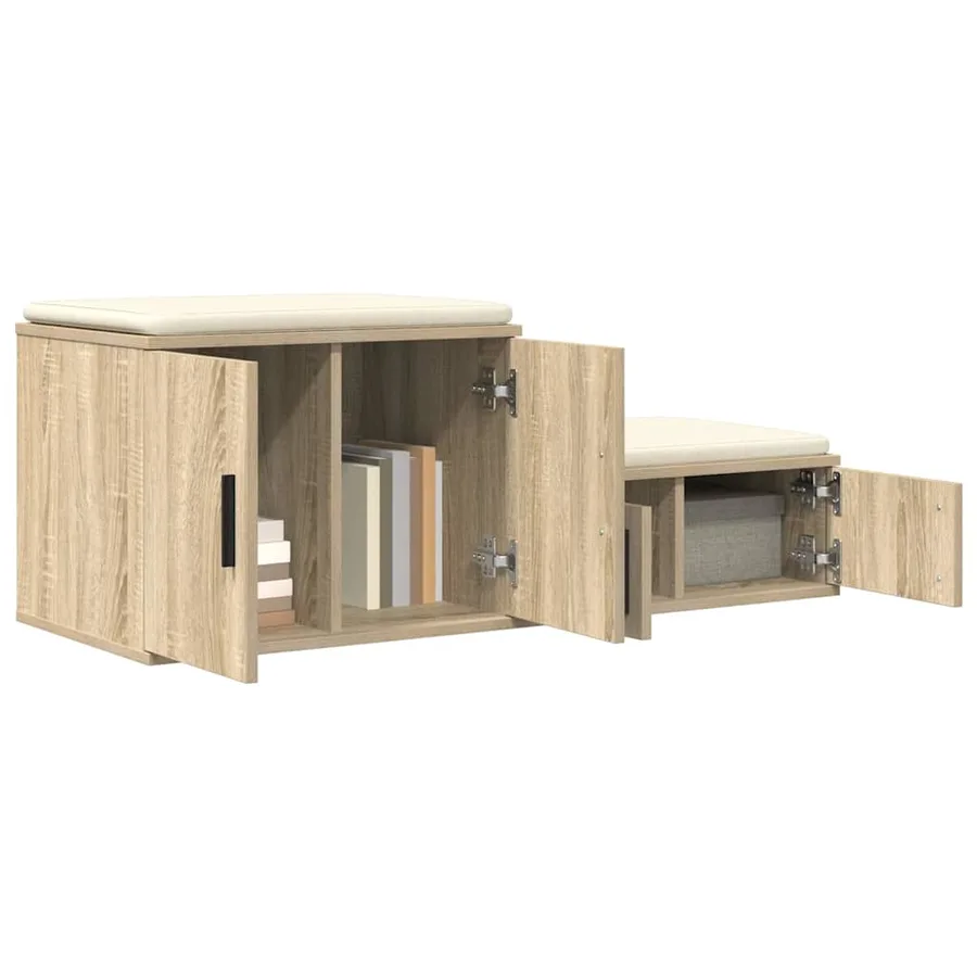 Armoire de rangement 2 pcs Chêne Sonoma 127 x 41 x 40 cm - 3