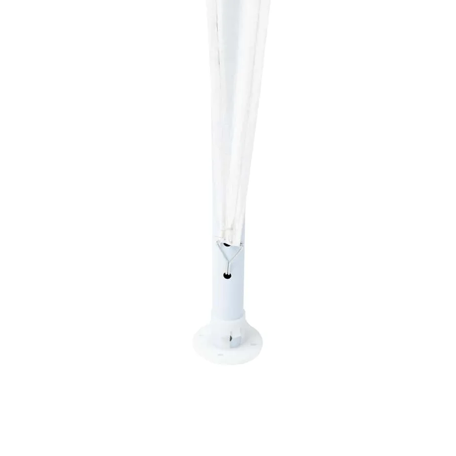 Tente de fête Blanc 400 x 400 x 266 cm Polyéthylène et acier - 9