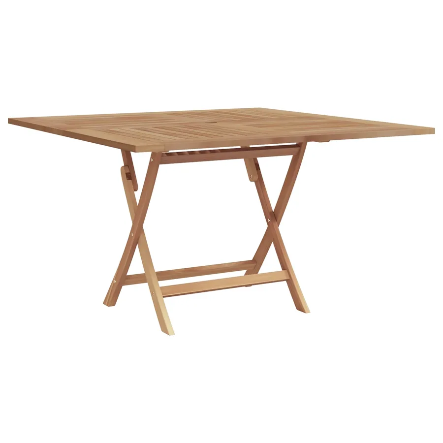 Ensemble de salle à manger pour jardin Marron Teck massif - 3