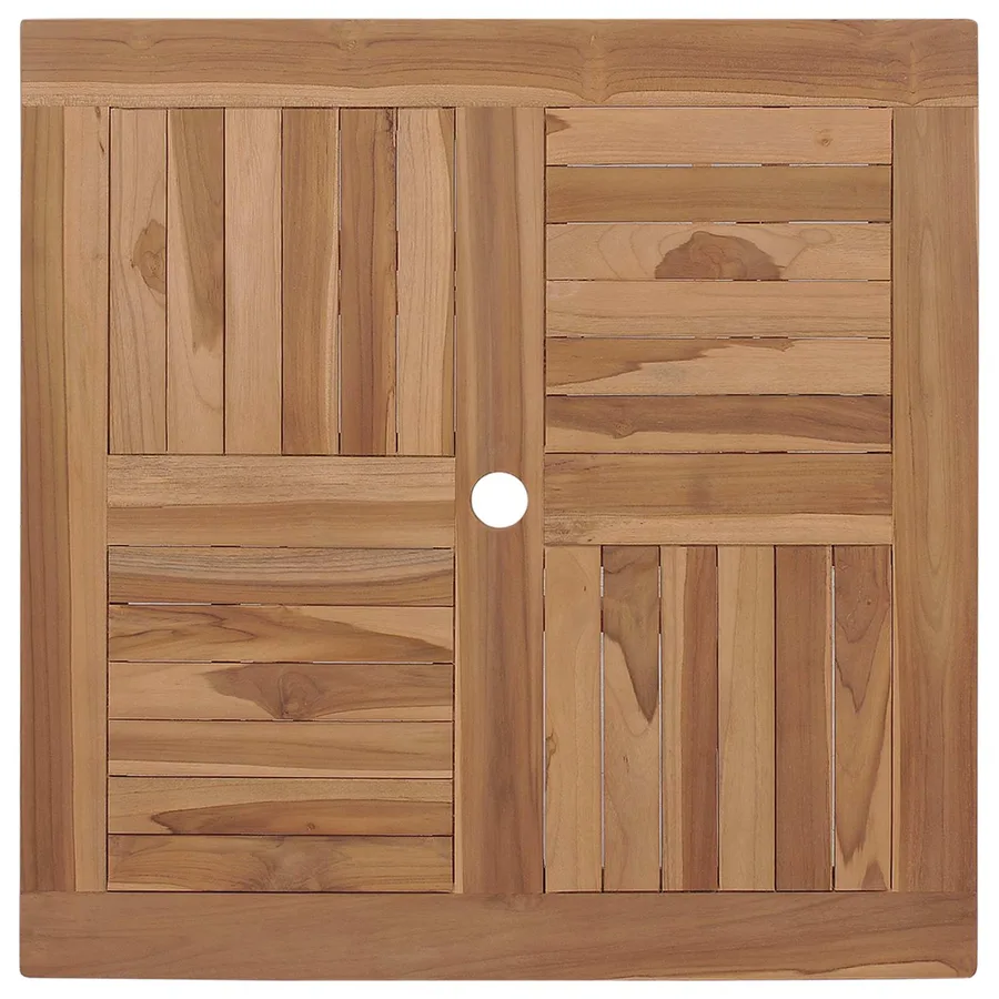 Ensemble de salle à manger pour jardin 3 pcs Marron - 5