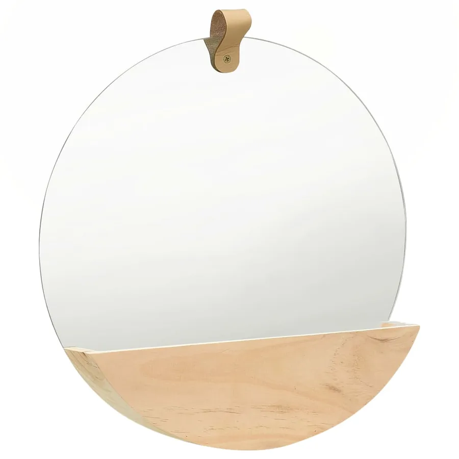 322801 vidaXL Wall Mirror Solid Pinewood 35 cm - 2