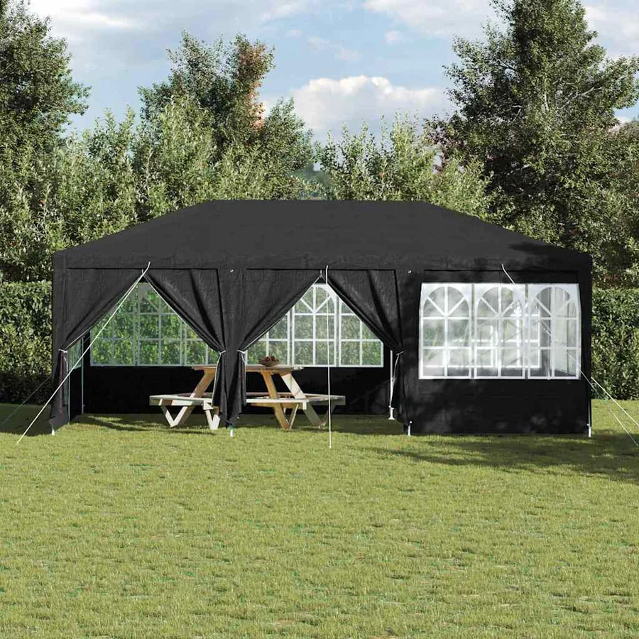 Tente de fête Anthracite 600 x 400 x 266 cm Polyéthylène - 4