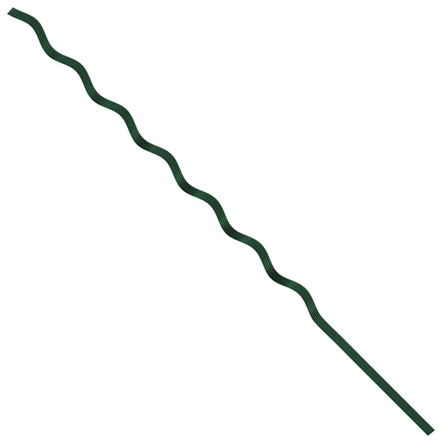 Soutien de plante 5 pcs Vert 170 x 0,6 x 0,6 cm Acier - 9