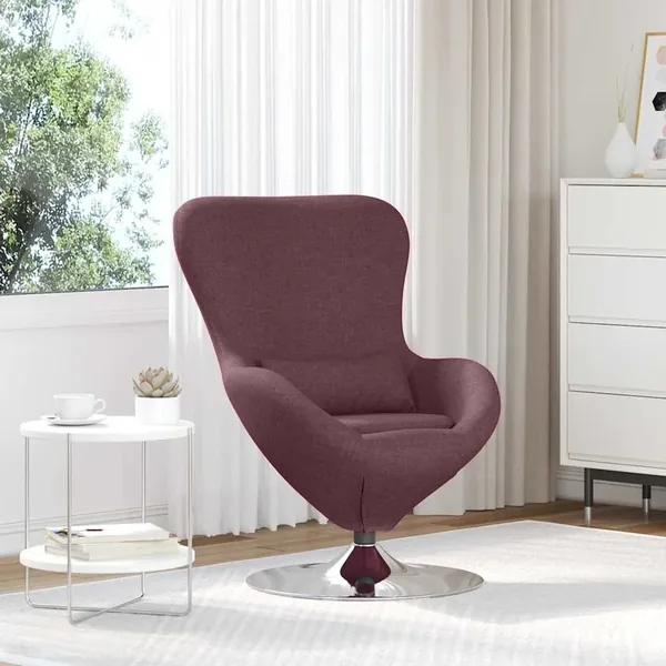 Fauteuil œuf Pourpre 63 x 73 x 90 cm tissu