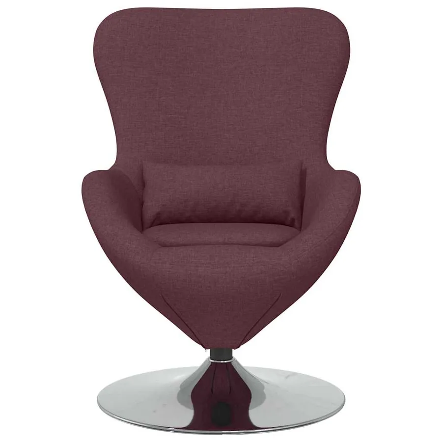 Fauteuil œuf Pourpre 63 x 73 x 90 cm tissu - 4