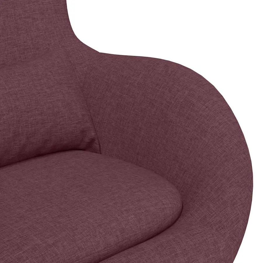 Fauteuil œuf Pourpre 63 x 73 x 90 cm tissu - 7