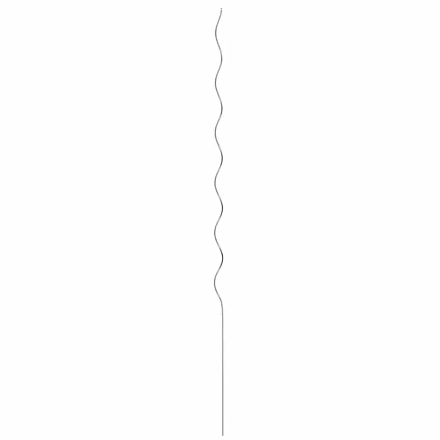 Soutien de plante 50 pcs Argenté 150 x 0,6 x 0,6 cm Acier - 5
