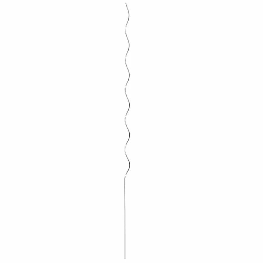 Soutien de plante 50 pcs Argenté 150 x 0,6 x 0,6 cm Acier - 7