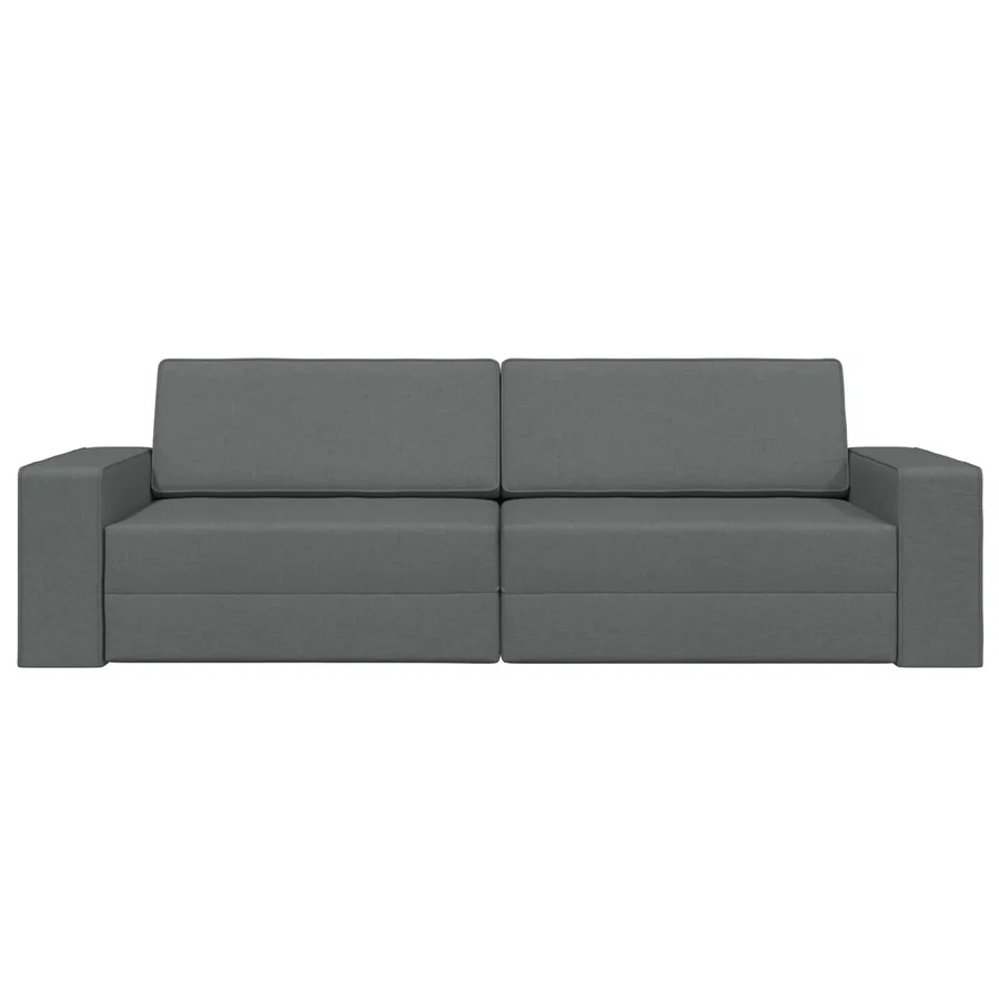 Canapé-Lit Gris foncé 245 x 78 x 77 cm tissu - 5