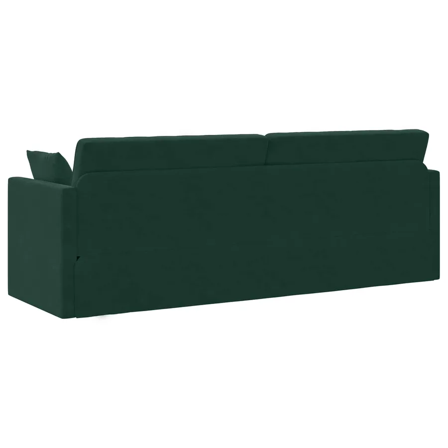 Canapé-lit au sol Vert foncé 213 x 70 x 77 cm Velours - 7