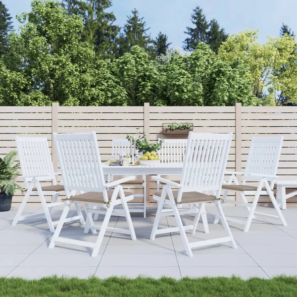 Coussins de chaise jardin lot de 6 taupe 50x50x4cm tissu oxford