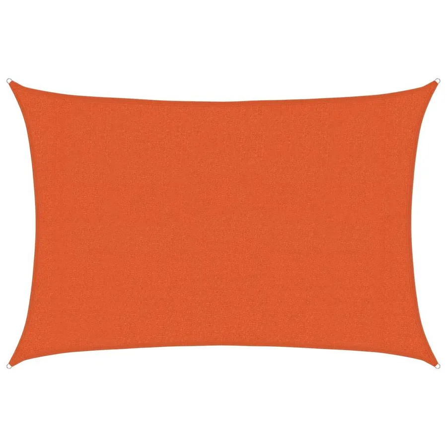 Voile d'ombrage 160 g/m² rectangulaire orange 3x4,5 m PEHD - 2
