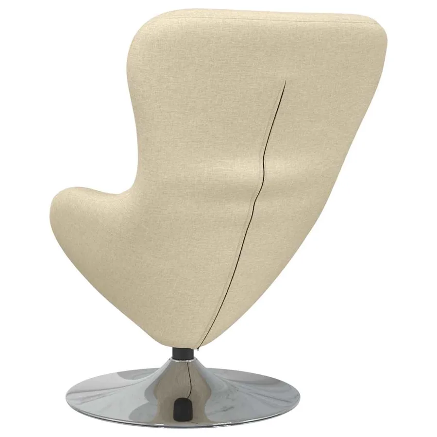 Fauteuil œuf Crème 63 x 73 x 90 cm tissu - 6