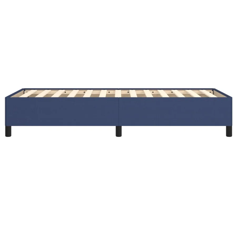Cadre de lit sans matelas bleu 90x200 cm tissu - 6